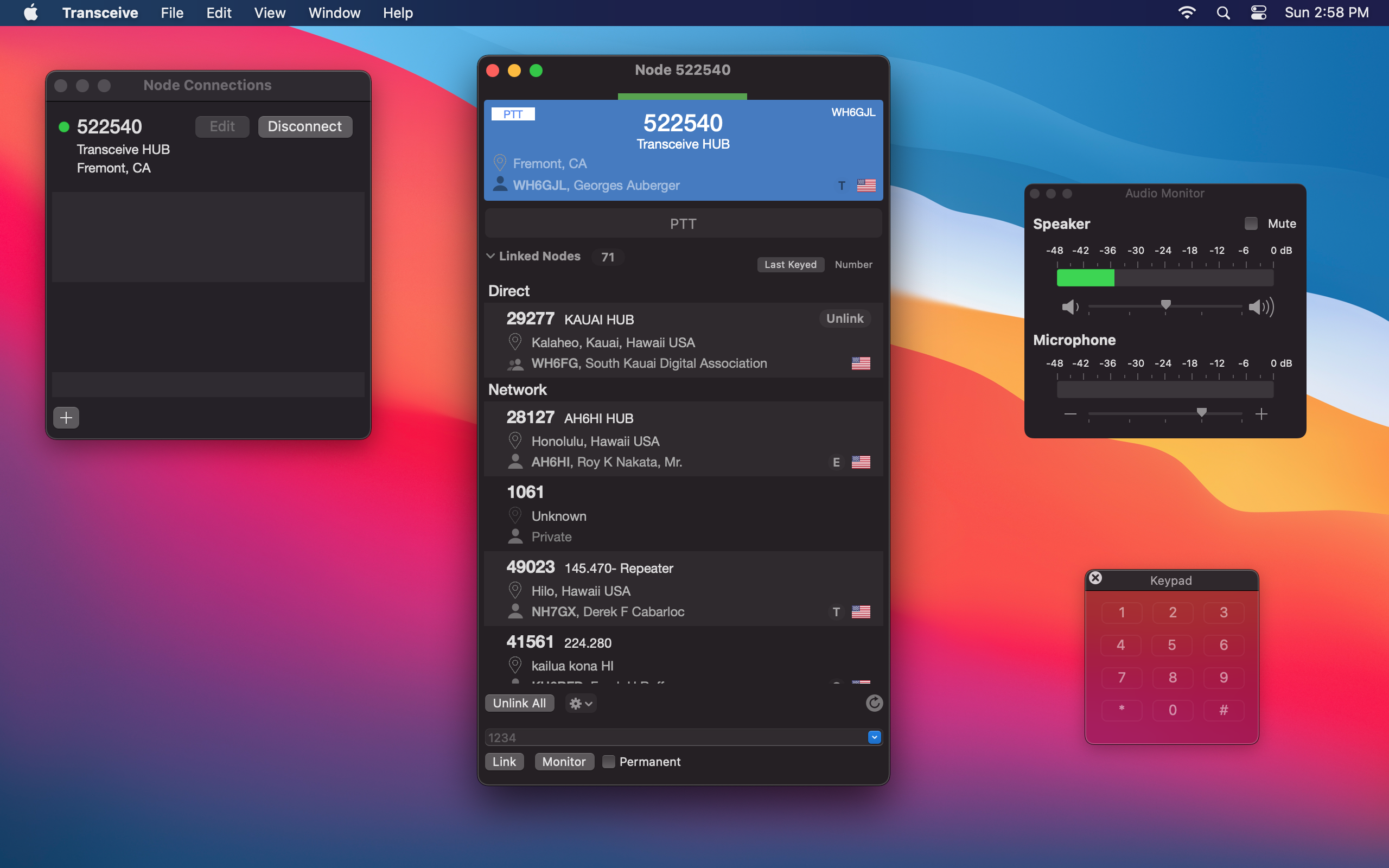 transceive dark mode